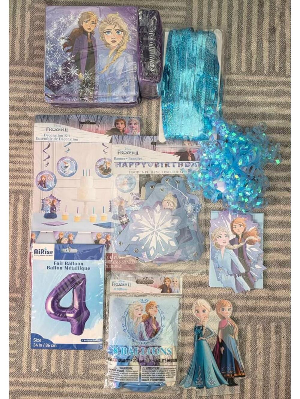 New Frozen Birthday Party Decorations Bundle